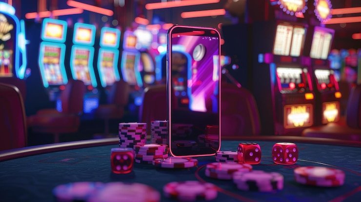 Roda putar digital dengan aksen biru